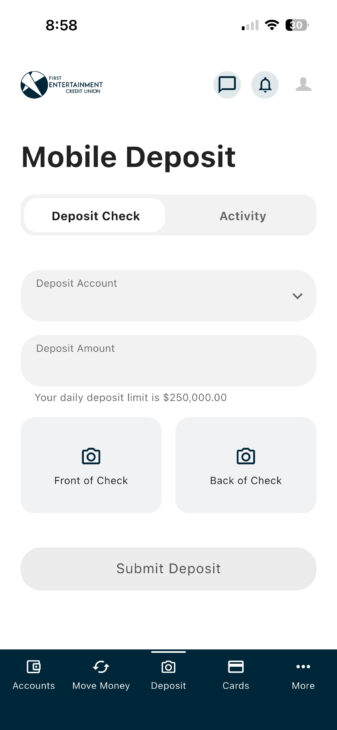 mobile deposit